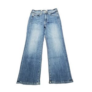 AYR The Pop Jeans Women Size 25S Straight Leg Stretch Denim Made In USA (26x25)